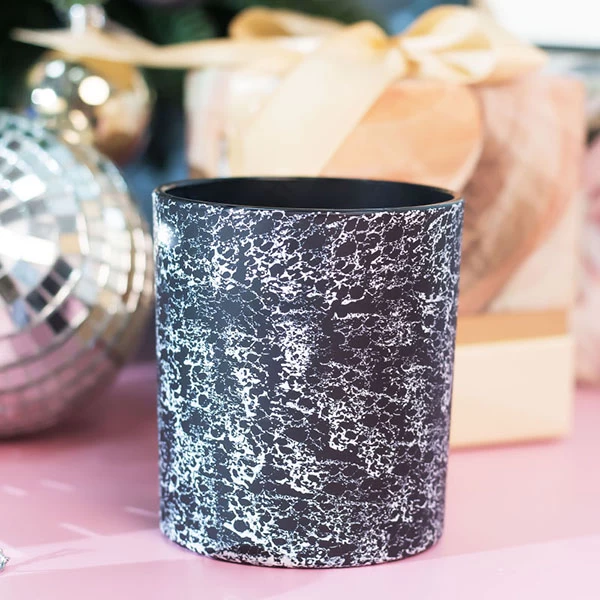 china black glass candle jar wholesale