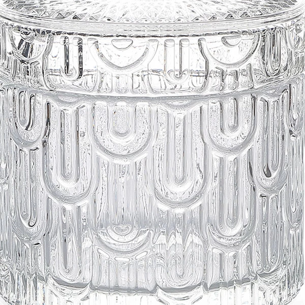 9x6.5cm Luxury  Embossed Candle Vessel Supply