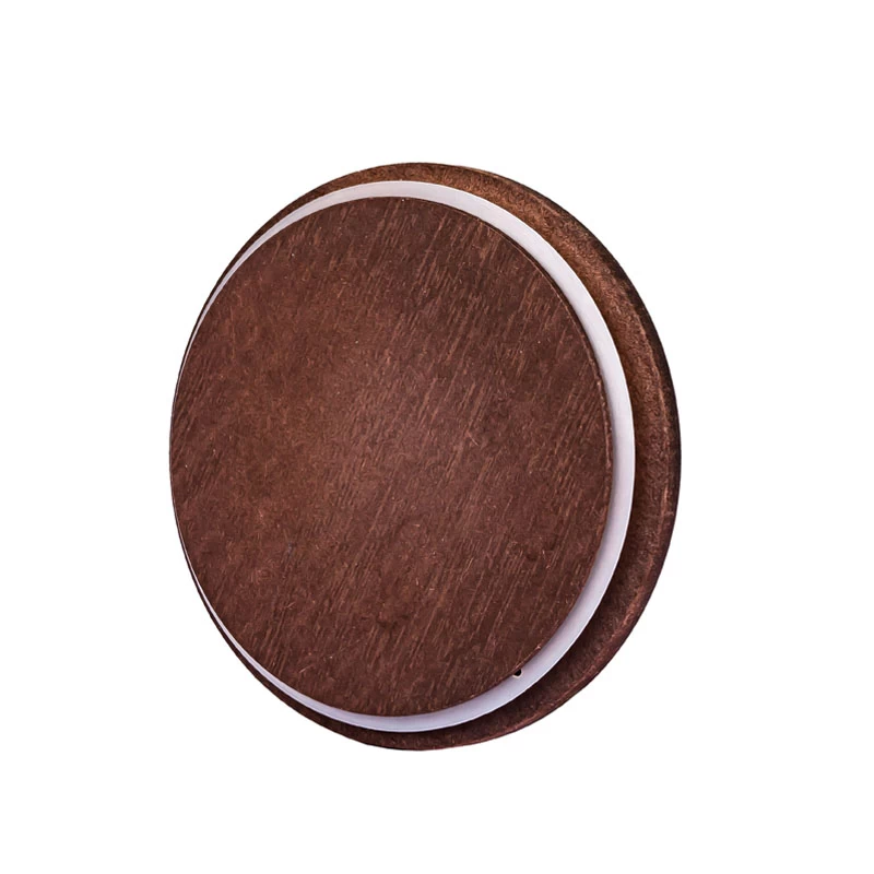 Jarra de vidro com tampa de madeira MDF personalizada para velas