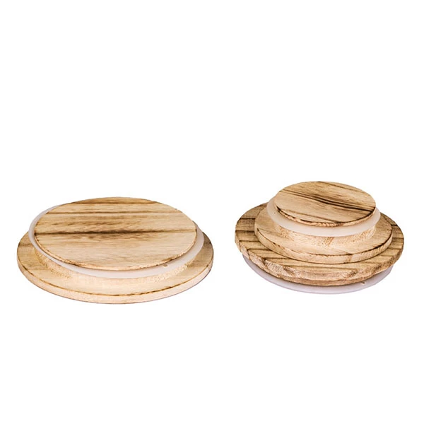 wooden lid for candle jar