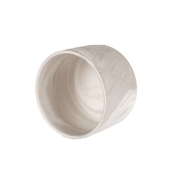 marble ceramic candle jar
