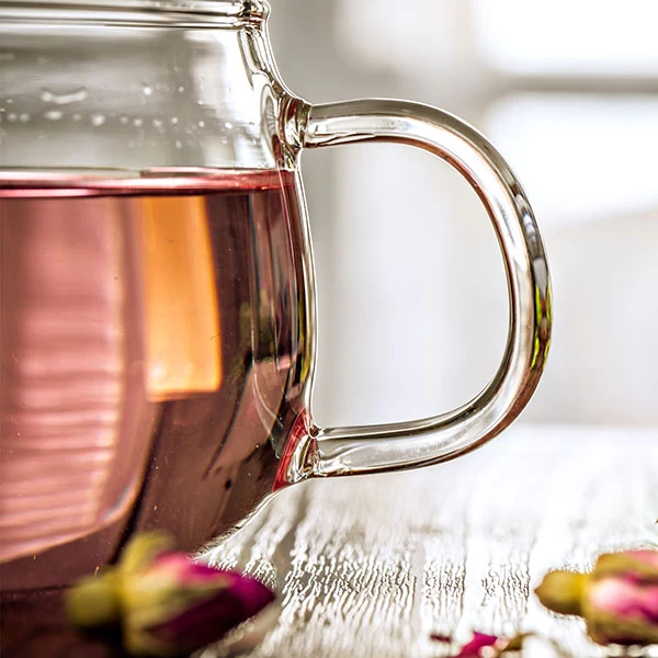 Sustainable Bososilicate Glass Tea Cup 10oz with Glass Filter