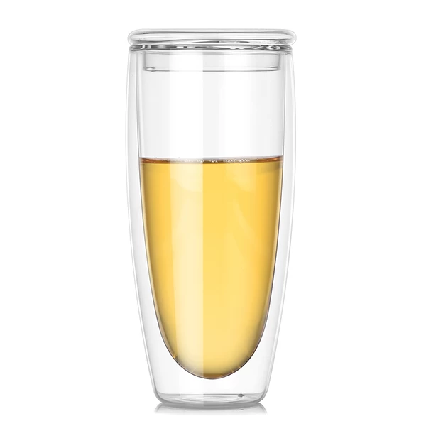 double wall glass juice cup
