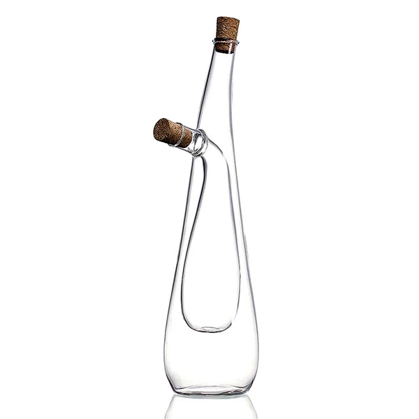 Double Pourer Spout Stoppers Oil Cruet Jar