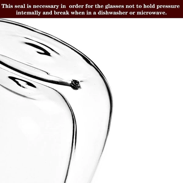 FDA Safe Borosilicate Glass Double Wall Glass 7oz