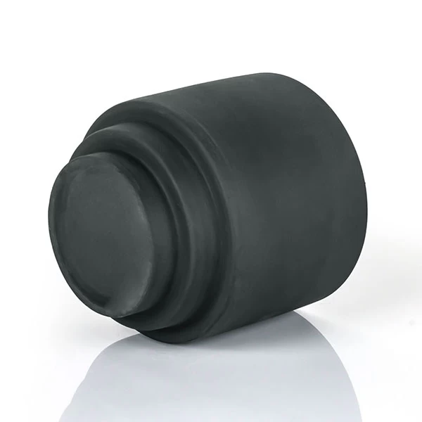 Matte Black Modern Minimalist Ceramic Candle Jar Colored Clay