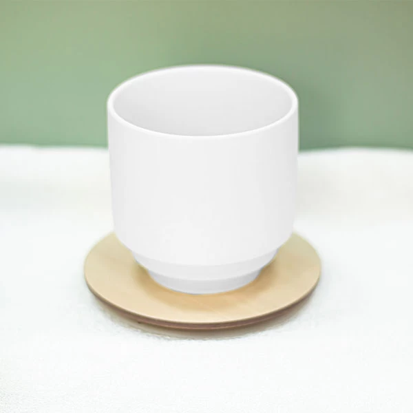 Wholesale Eco Elegant Decorative Candle Jar Container Matt Clay Candle Holder with Luxury Quality