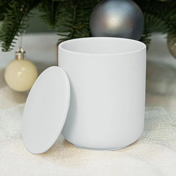10oz Minimalist Collection Sheer Jasmine Ceramic Candle Holder