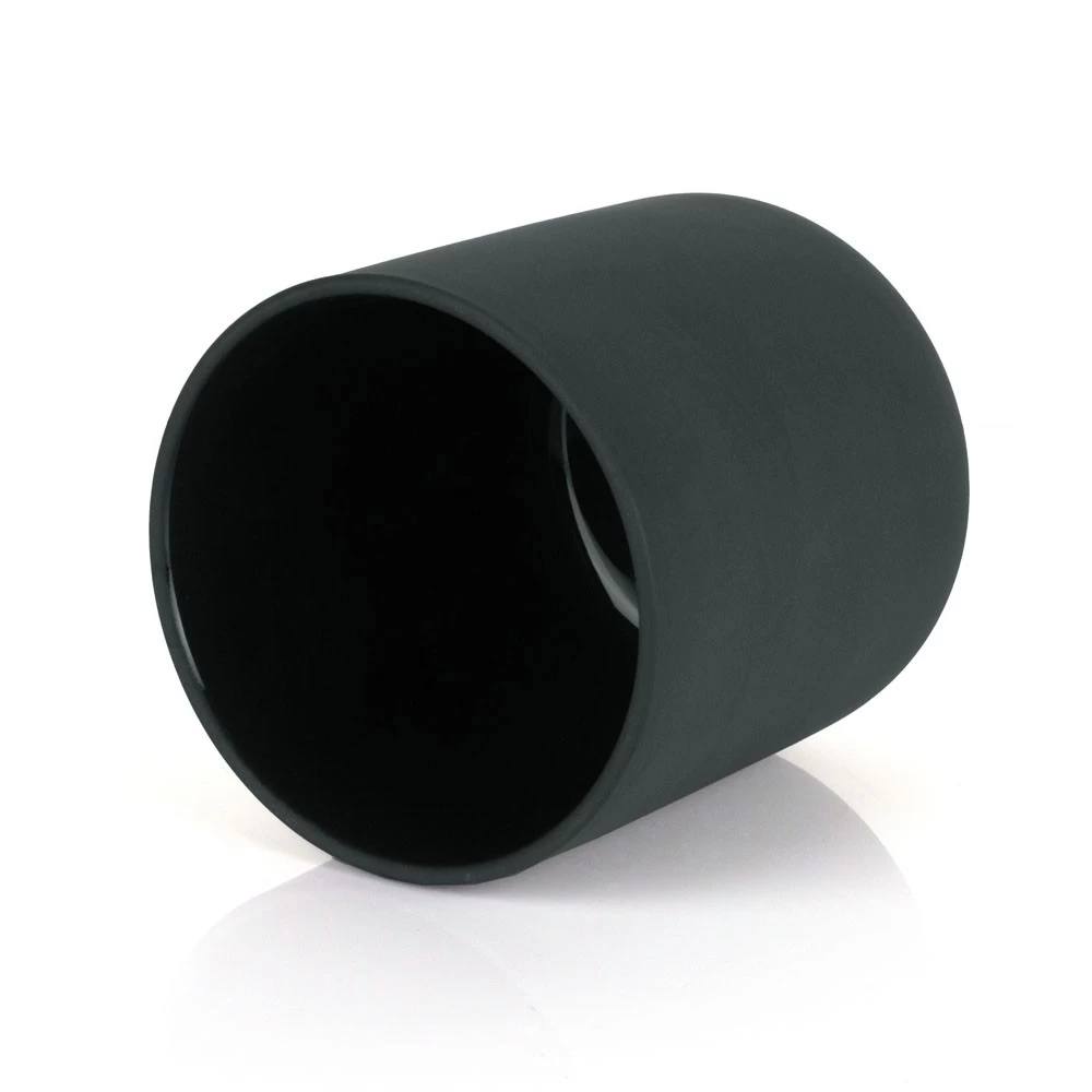 Matte Black 10oz Ceramic Clay Handmade Stoneware Candle Jar With Lid