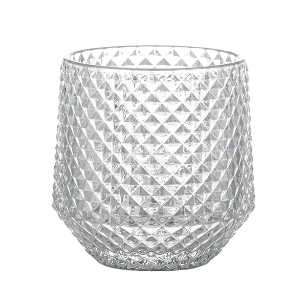 clear candle glass