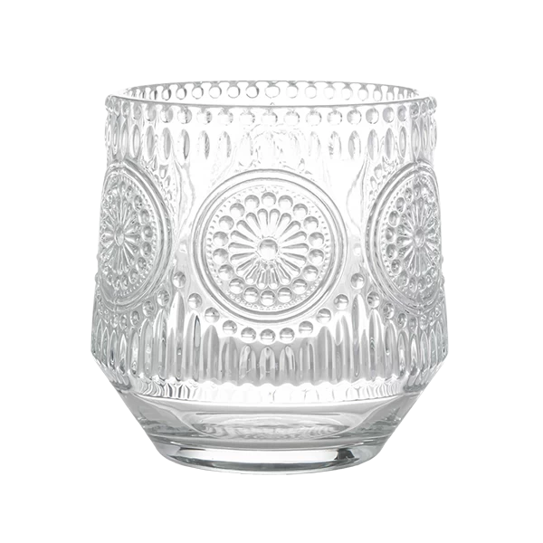 clear candle glass