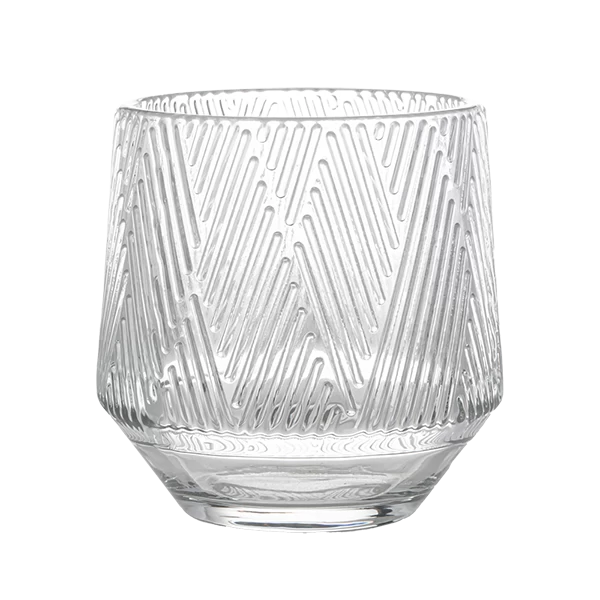 clear candle glass