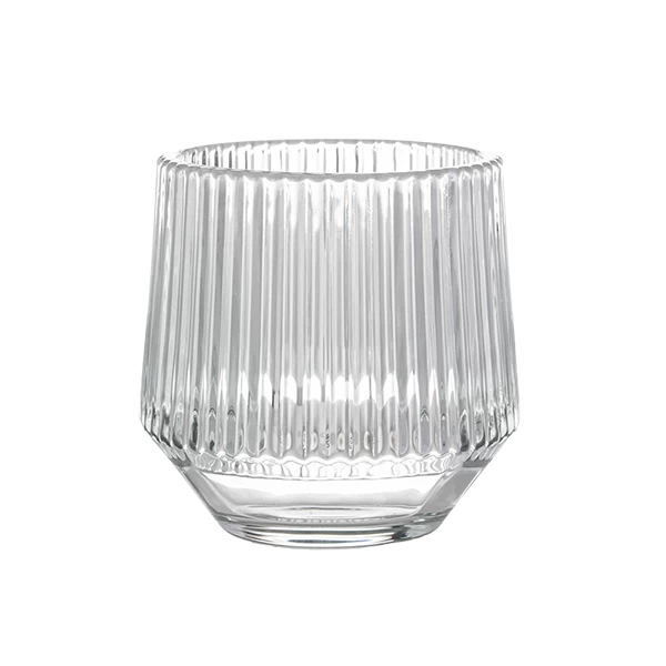 clear candle glass