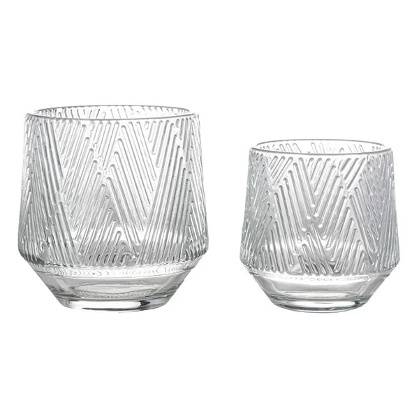 clear candle jar