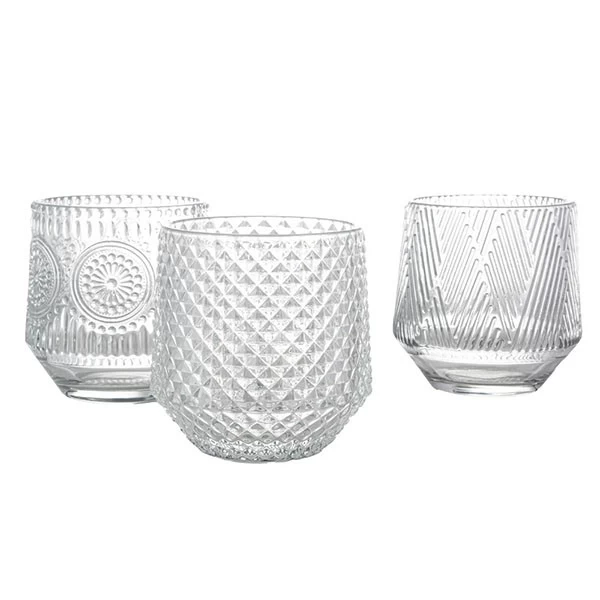 clear candle jar
