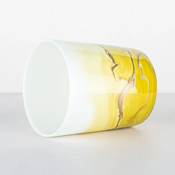 Exclusive Handmade Ceramic Candle Package 15oz Lemonade