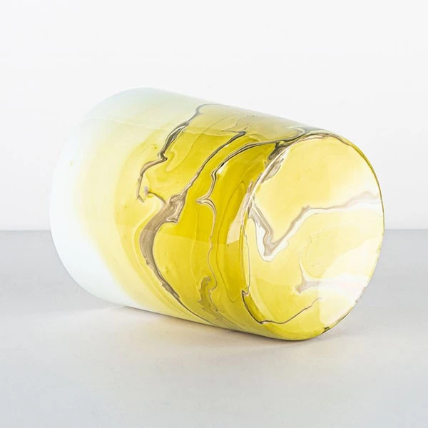 Exclusive Handmade Ceramic Candle Package 15oz Lemonade