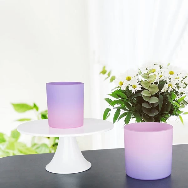 empty glass candle glass