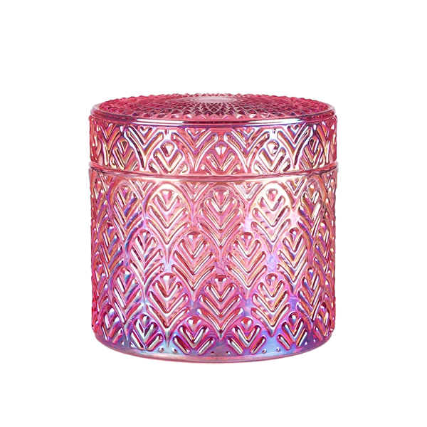 customized glass candle holder