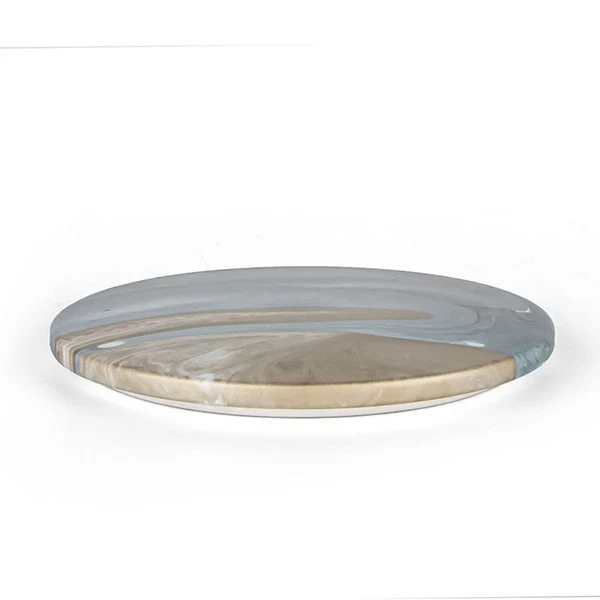 Ceramic Candle Holder Centerpiece White Orchid