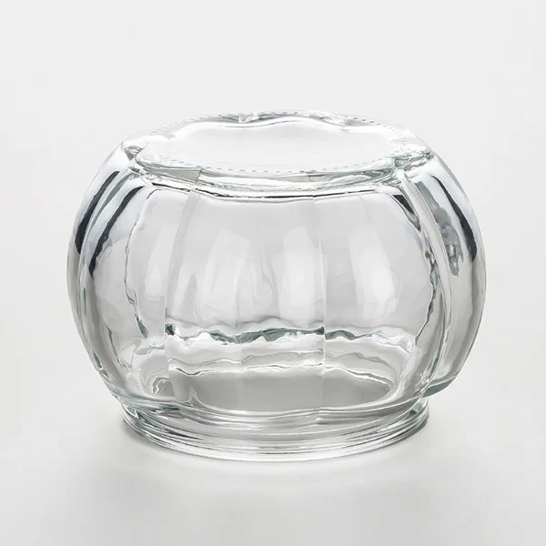 4oz Recycled Glass Pumpkin Candle Holder