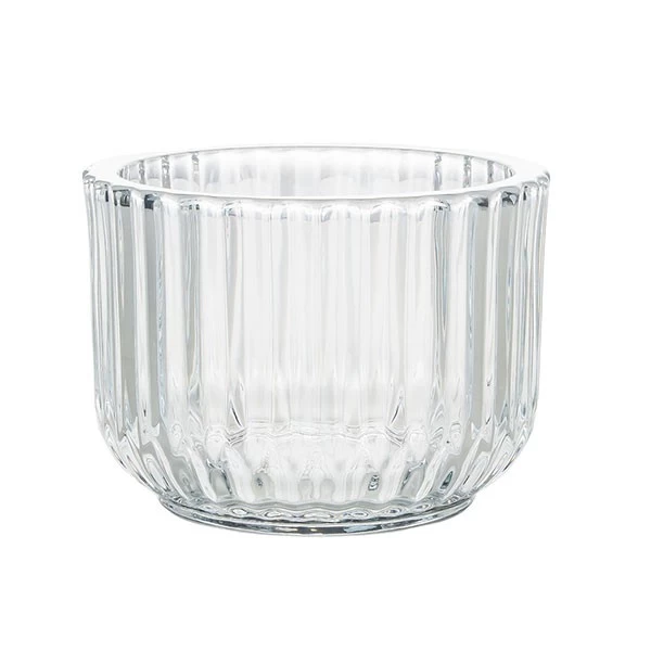 clear candle glass jar