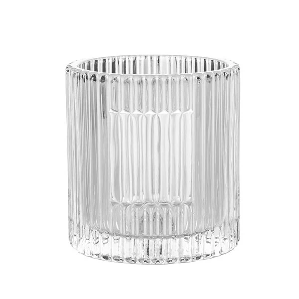 clear candle glass jar