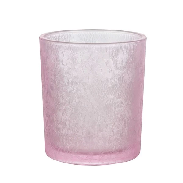 color glass candle jar