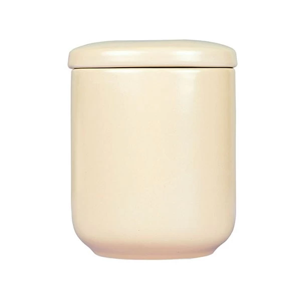 stoneware candle jar