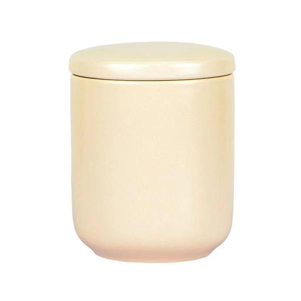 stoneware candle jar