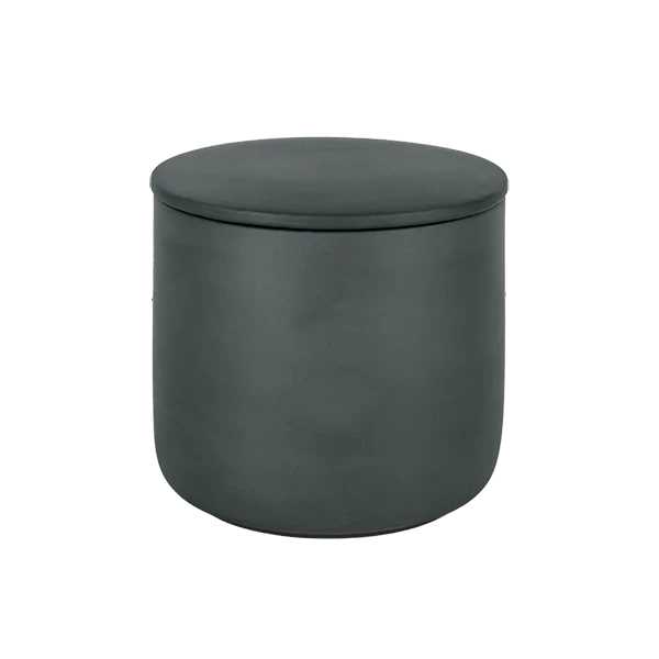 ceramic candle jar black