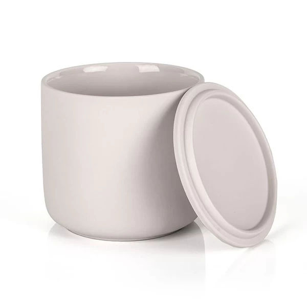 stoneware candle jar