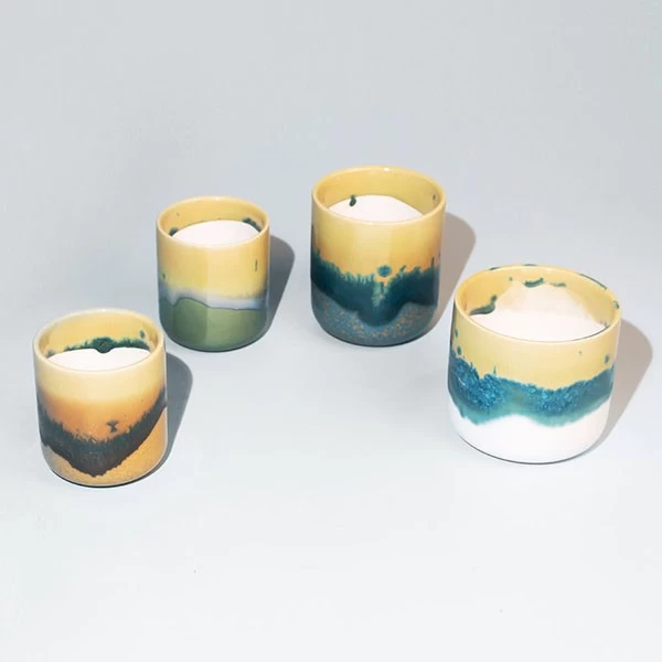 ceramic candle jar empty