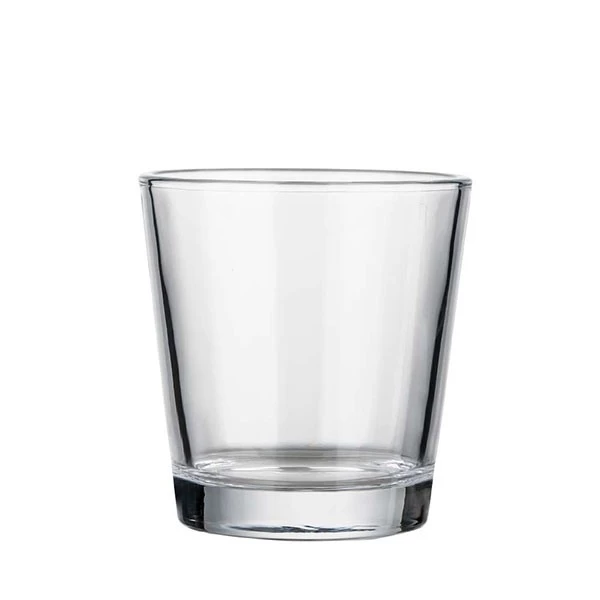 clear votive candle jar
