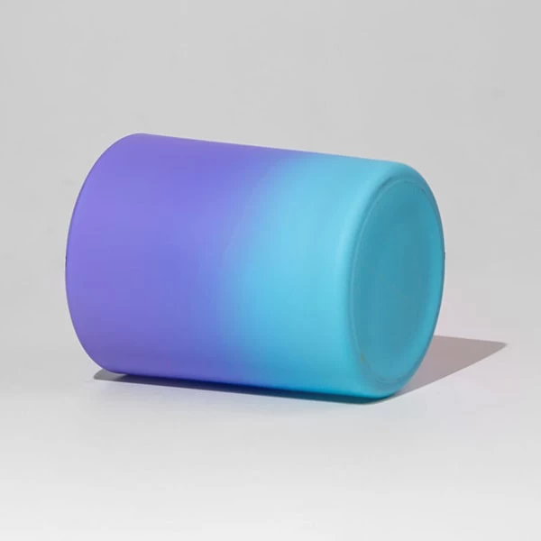 8oz Purple Matte Gradient Candle Glass for Scent Lavender