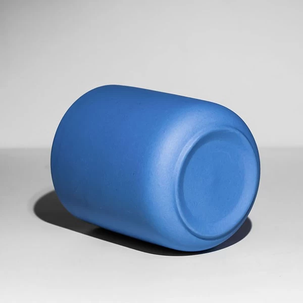 10oz Klein Blue Nordic Simplicity Ceramic Jars for Scented Candles