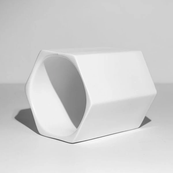 white ceramic candle jar with lid