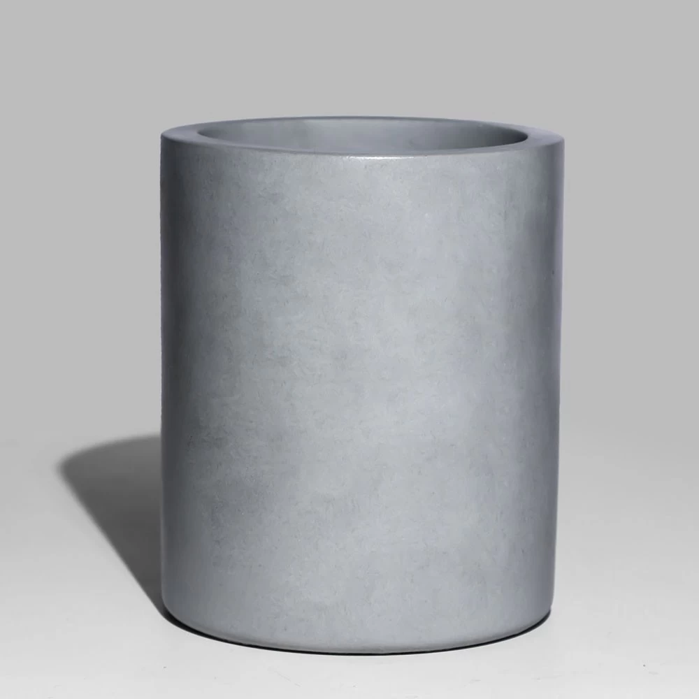 Grey Concrete Candle Jar With Lid 11oz