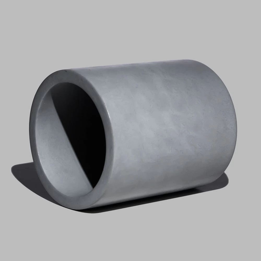 Grey Concrete Candle Jar With Lid 11oz