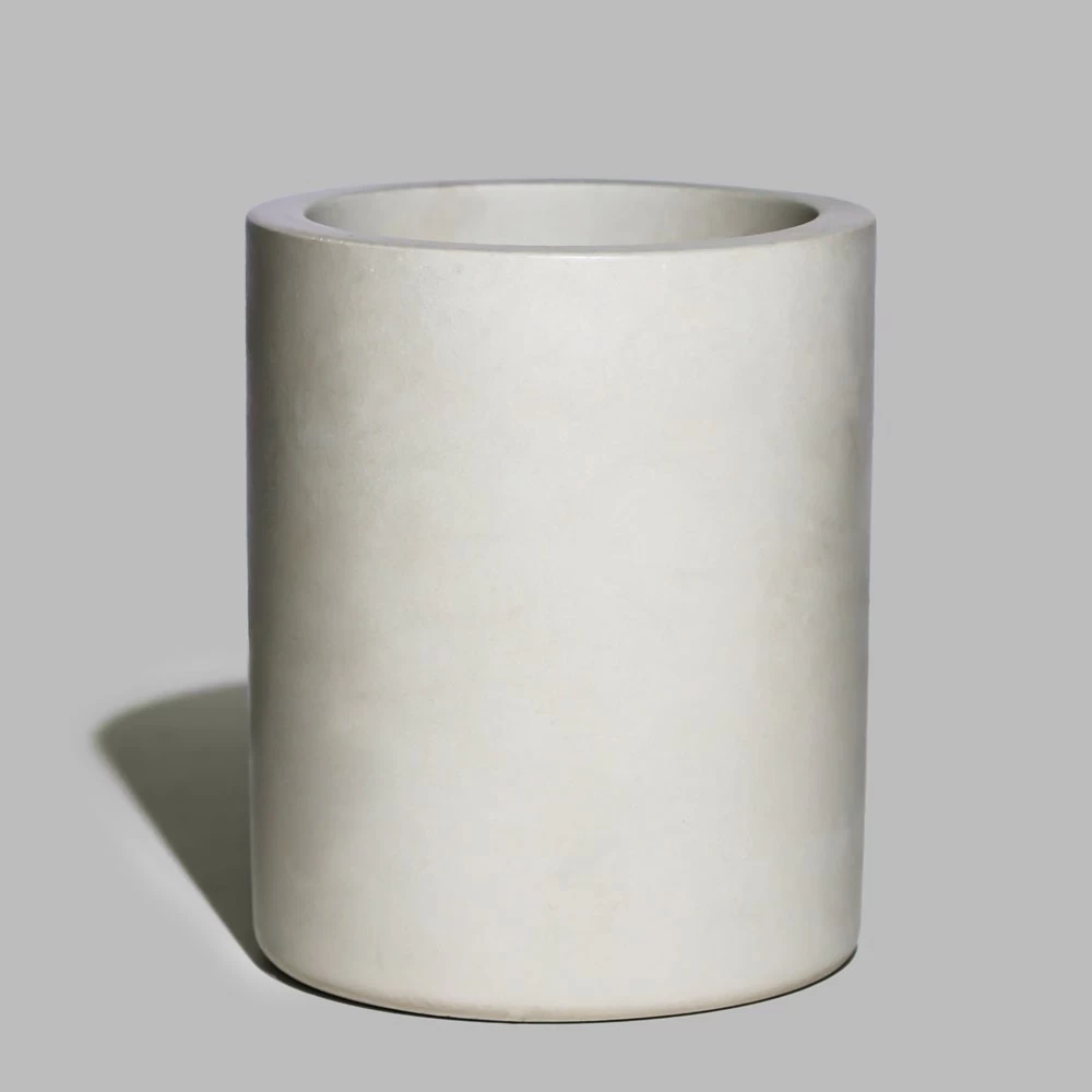 Light Grey Concrete Candle Holder With Lid 11oz