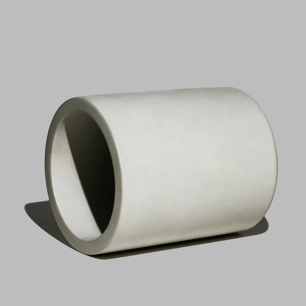 Light Grey Concrete Candle Holder With Lid 11oz