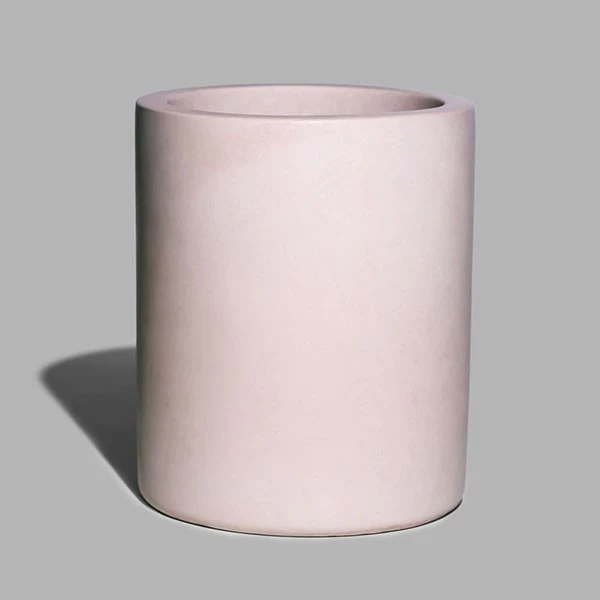 concrete candle jar