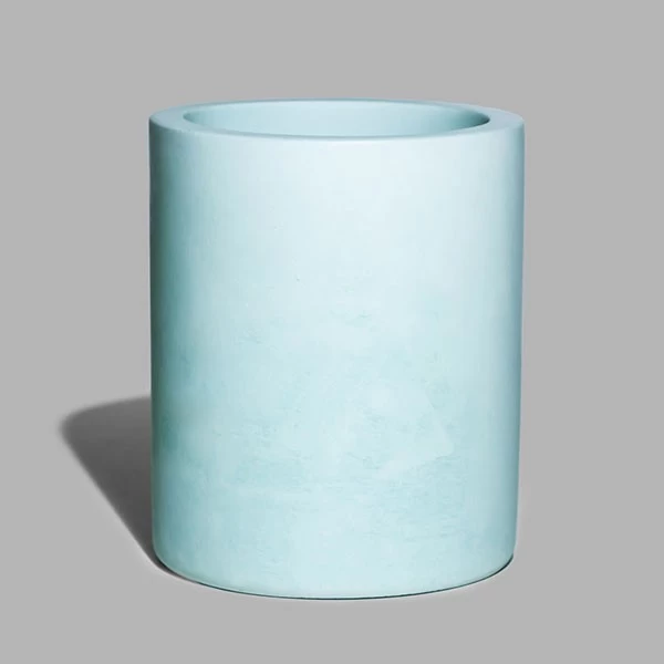 concrete candle jar