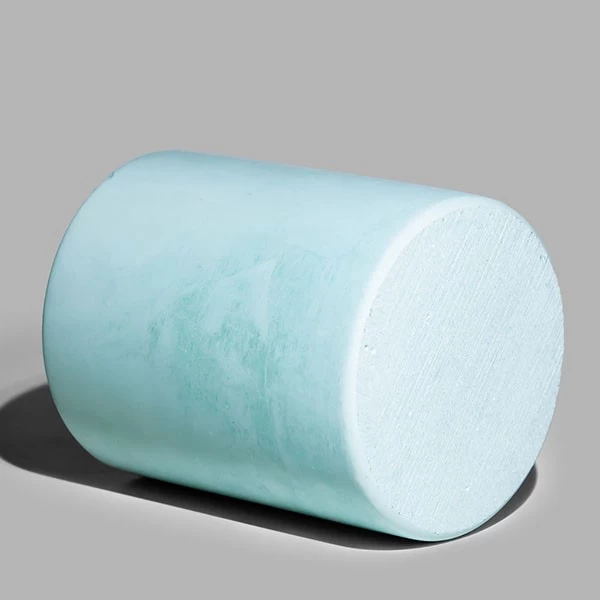 concrete candle jar with lid