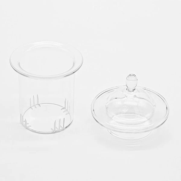 Luxury Gift Grey Borosilicate Tea Pot with Spirl Handle and Removable Glass Infuser