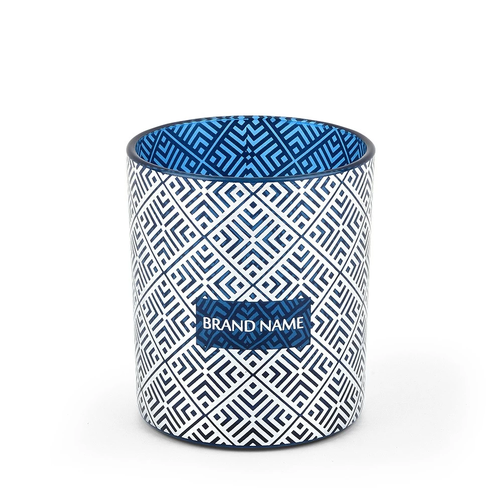 Calm Down Glass Candle Holder 11oz for Soy Wax