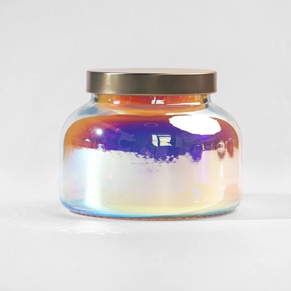 Wholesale 19oz Apothecary Candle Jar Iridescent Prism