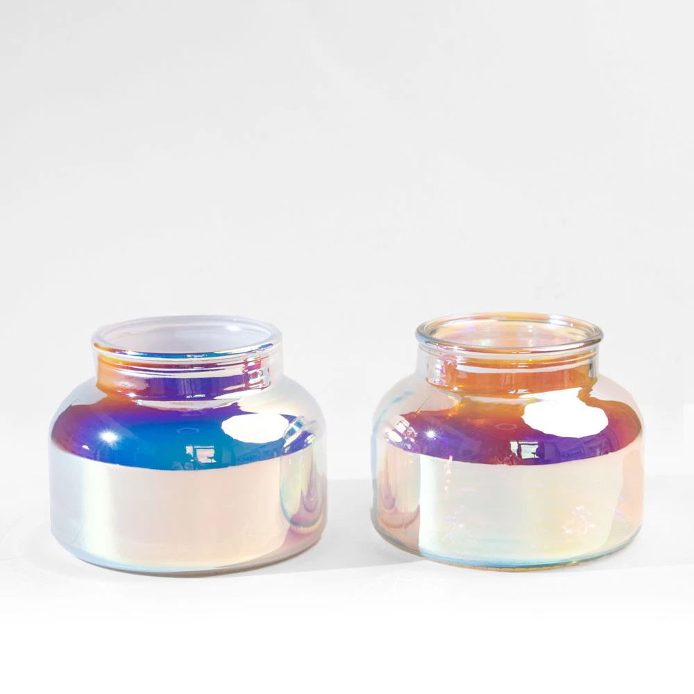 Wholesale 19oz Apothecary Candle Jar Iridescent Prism