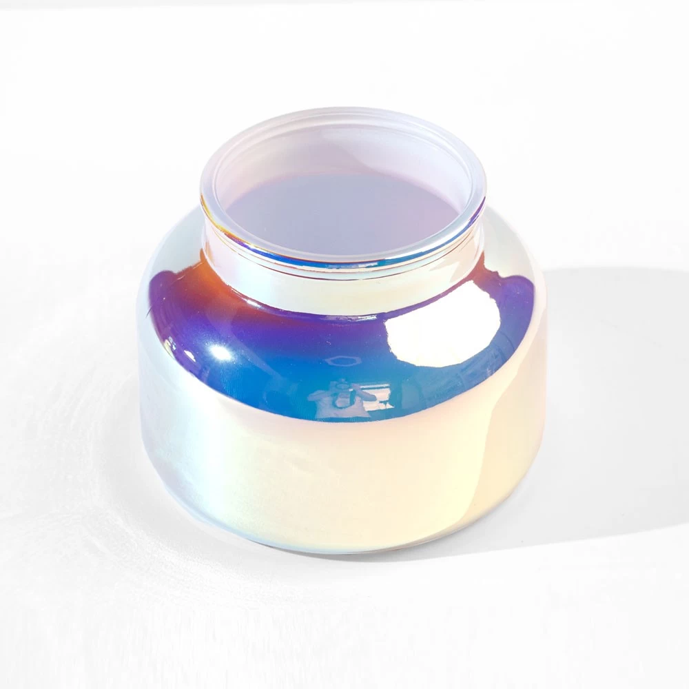 Wholesale 19oz Apothecary Candle Jar Iridescent Prism