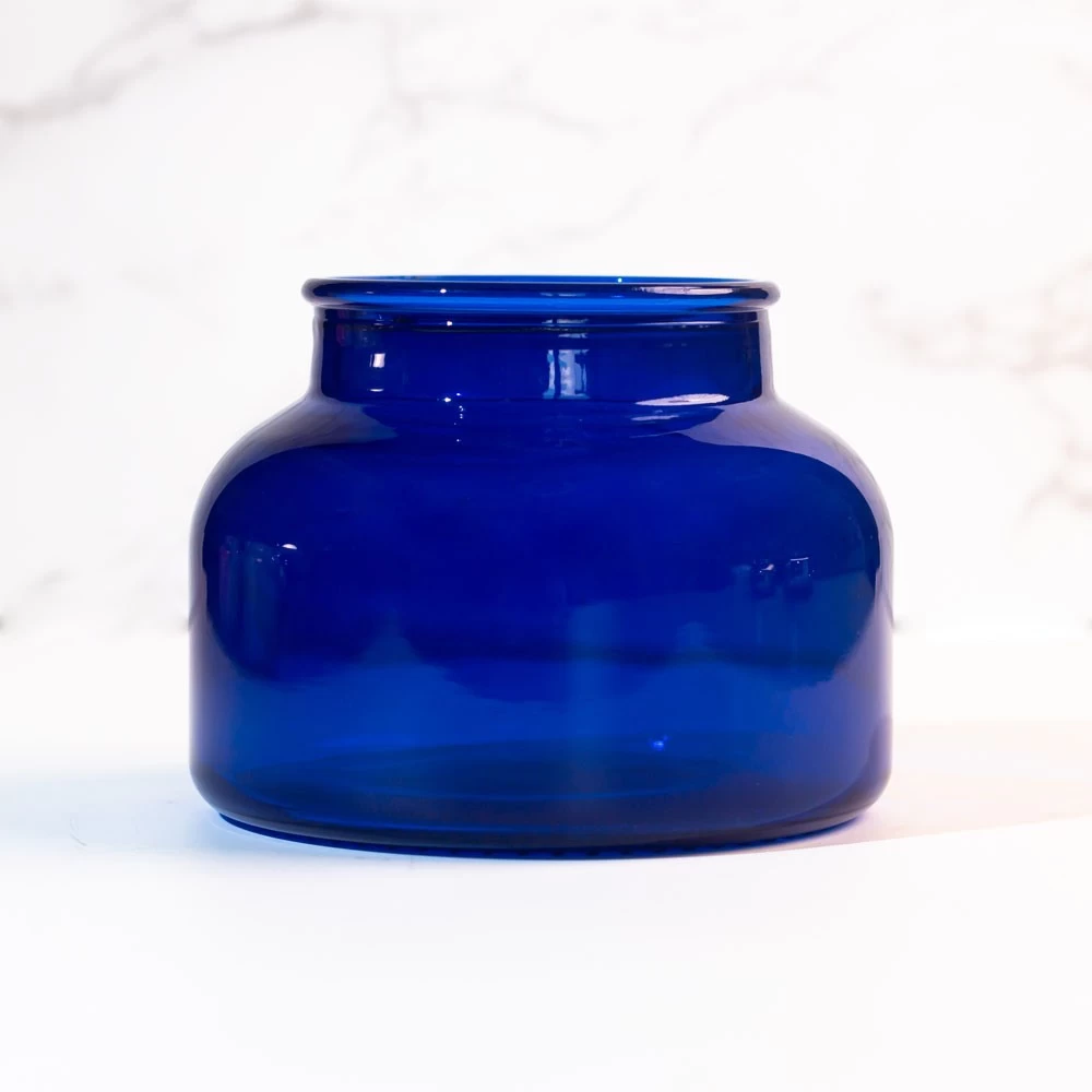 19 oz Translucent Blue Glass Jar Decorating